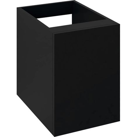 TREOS armoire à portes inférieures 35x53x50,5cm, droite/gauche, noir mat (1/4)