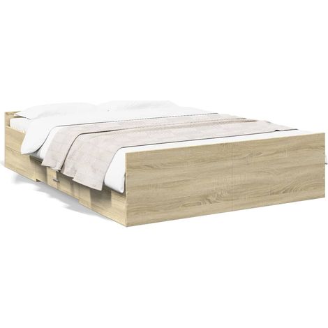 Maison Exclusive - Giroletto Cassetti Rovere Sonoma 120x190 cm Legno Multistrato (1/5)