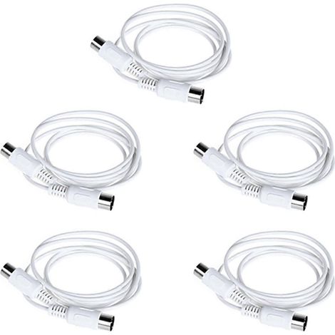 Câble d'extension MIDI 5 pièces, 5 broches mâle-mâle, 1,5 m (1/4)