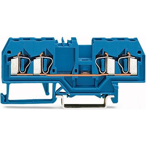 Connettore per sbarra collettiva a 4 fili da 2,5 mm² blu, versione europea 280-834