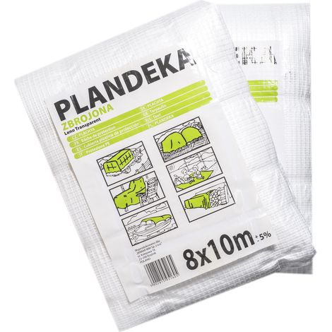 VERSTÄRKTE PE-PLANE, 100g/m2, transparenter Dreher 100g verstärkte Dreherplane, transparent 3x3m