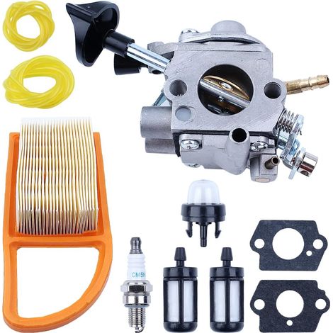 Filtre à air de carburateur adapté pour souffleur dorsal Stihl pour Zama C1Q-S184 BR500 BR550 BR600, carburateur, filtre à air, ampoule d'amorçage, bougie d'allumage, joint de carburateur, filtre à ca (1/5)