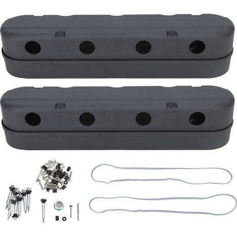 Couvercle de soupape de moteur, Design Vintage, bobine cachée de haute résistance, remplacement pour moteurs Chevy LS1 LS2 LS3 LS6, noir mat (1/5)