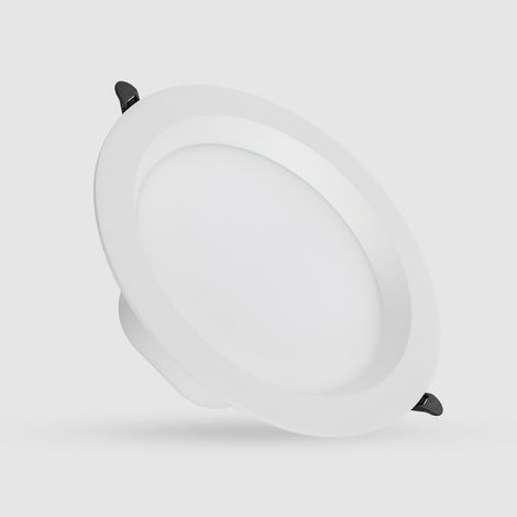 Downlight LED 24W Circular LUX CRI90 Corte Ø 200 mm IP44 No Flicker 4000K Blanco Neutro
