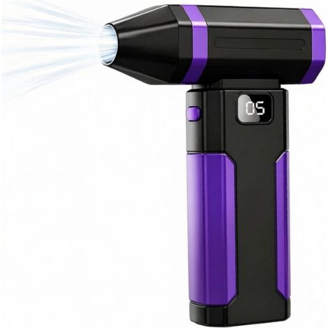 Irovami Souffleur poussière 150000 tr/min – 5200 mAh, 6 vitesses, violet, ordinateur (1/5)
