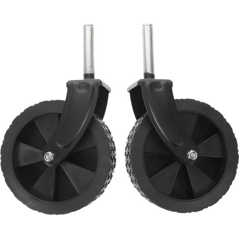 2 Roues de Rechange pour Chariot Pliant, 5 Pouces, Tige Pneus antidérapants à motif floral, roulettes supportant une charge de 75 kg, réparation de chariots de plage, (1/5)