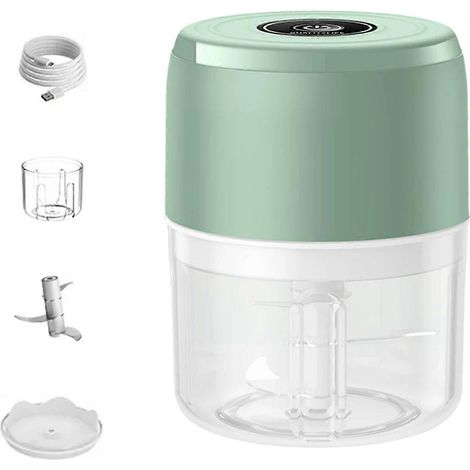 Hachoir électrique portable, broyeur de légumes USB, broyeur d'ail électrique, hachoir de cuisine (1/4)