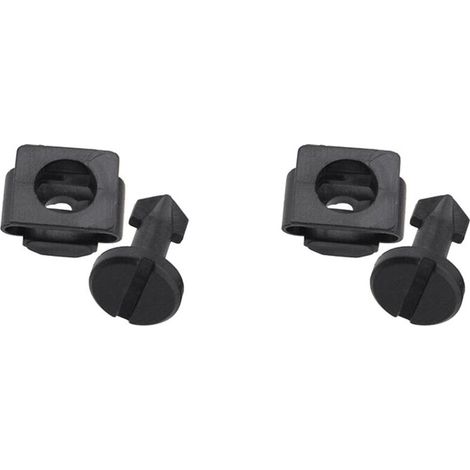 Adecuado para tornillos de capó y pasos de rueda, fabricado en plástico negro, compatible con 91501-SS8-A01 y 91601-SS8-A01. (1/3)
