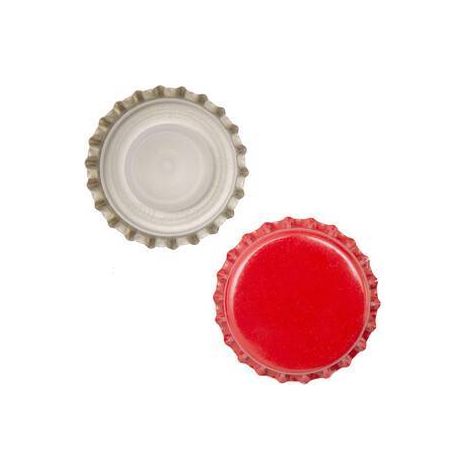 TAPPO CORONA D 29 MM BIDULE BASSA CF 200 PZ ROSSO