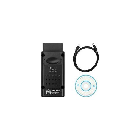 Testeur de diagnostic d'interface, voiture OPCOM 2012V Can OBD2 Oper Firmware V1.99, USB, noir