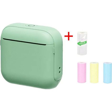 Une mini imprimante thermique, une imprimante d'autocollants sans encre, avec connectivité Bluetooth, constitue également un excellent cadeau. (1/5)