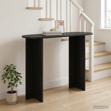 vidaXL  Console Table  Black Oak 100 x 39.5 x 75 cm Engineered Wood