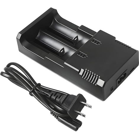 YMYNY Chargeur de Batterie 18650 Chargeur Batterie Universel Charge Rapide Intelligente Tête à 2 Fent (1/5)