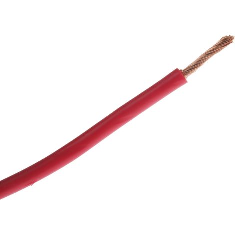 Fil automobile Fil de câblage/Monoconducteur, Rouge, 2 mm², -40 +100 °C, 600 V, 30m ( Prix pour Bobine de 30 Mètres ) (1/3)