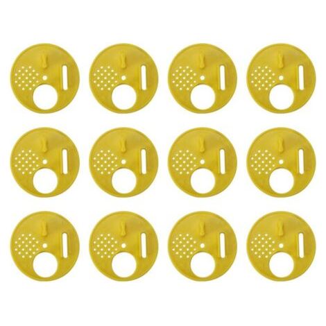 12 Pièces Disque 4 Positions en Plastique 6.8cm pour Apiculteur Apiculture Nucléi (1/5)