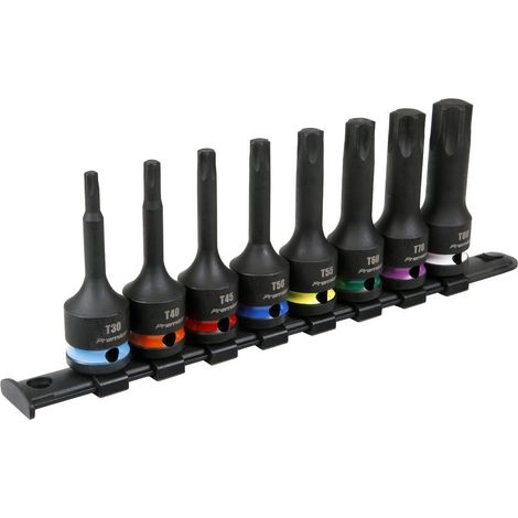 Sealey AK56002 Premier TRX-Star Impact Socket Bit Set 1/2""Sq Drive 8pc (1/5)