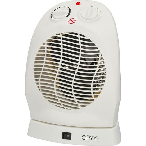 ORYX termoventilador oscilante 1000 / 2000w , Termoventilador Oscilante 1000 / 2000 Watt.- 2 niveles de potencia 1000 / 2000 Watt.- Termostato de temperatura regulable. (1/4)