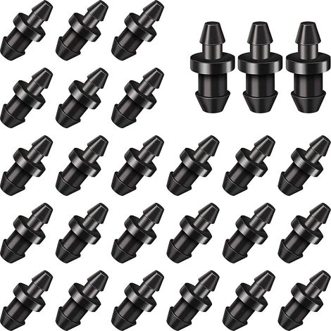 Bardusch-60 bouchons d'extrémité de tuyau cannelés de 1/4 pouce pour systèmes d'irrigation goutte à goutte ou par aspersion (1/5)