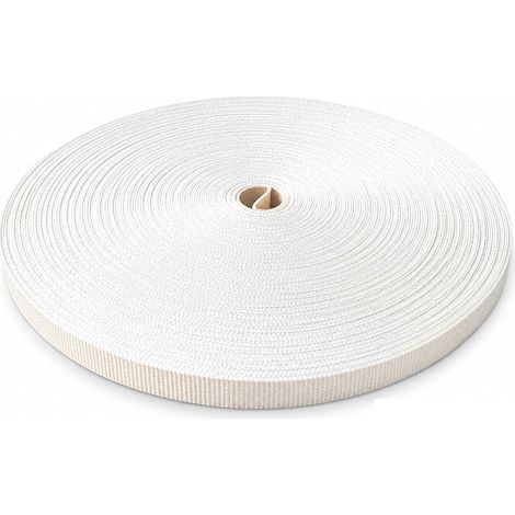 Sangle de volet roulant - Largeur : 18 mm - Rouleau de 50 m - Beige
