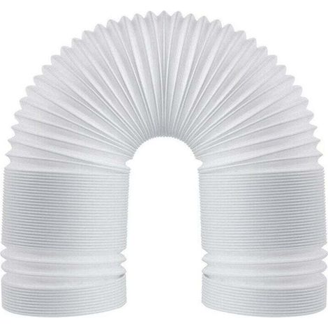 Flexibler PVC-Abluftschlauch, 130 mm (5 Zoll), universell einsetzbar mit 3 m Länge, für Klimaanlagen, Dunstabzugshauben und Wäschetrockner.