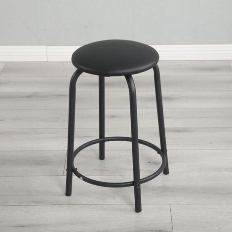 Table à dessin réglable avec 2 tiroirs, bureau de travail pour bureau à domicile et école, tabouret inclus, noir (1/5)