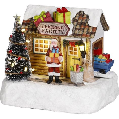 Luville Village de Noël miniature Multicolores H14xl13xL17cm (1/3)