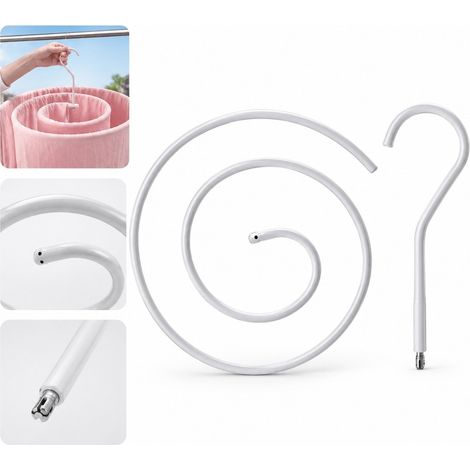 1 Pièce Séchoir Tournant pour Couette en Acier Inoxydable, Diamètre 40 cm, 8 mm, Pliable (1/5)
