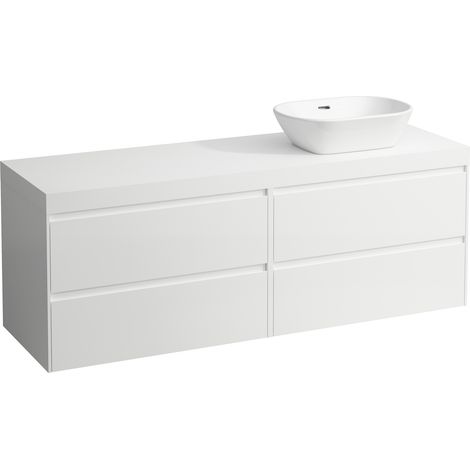 LAUFEN LANI encimera de lavabo blanco mate incl. mueble bajo, 1