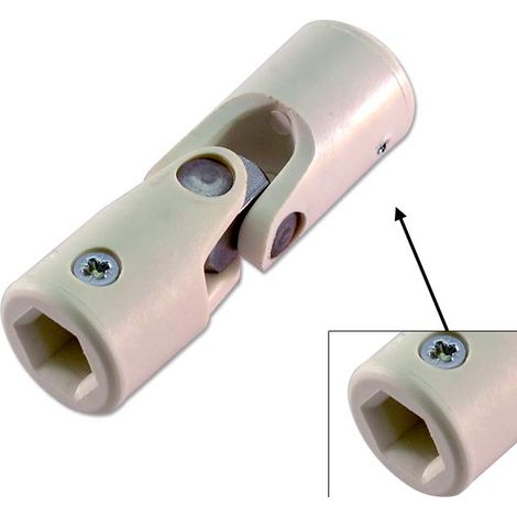 Genouillère Volet Roulant Deprat 6P10-6P10 - Polyamide - Blanc (1/2)