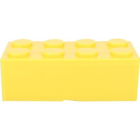 Boîte De Rangement Cosmétiques - Blocs De Construction DIY - Organisateur De Bureau Jaune - 1 Pièce (1/5)