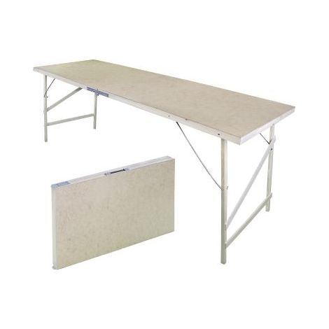 Fixkraft Klappbarer Picknicktisch Campingtisch Flohmarkt Holz 178 cm lang faltbar (1/5)