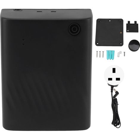 Diffuseur d'huiles essentielles grande capacité, régule les émotions, améliore le sommeil, sûr, noir, prise UK 100-240V, pour maison, hôtel, bureau, usage commercial. (1/5)
