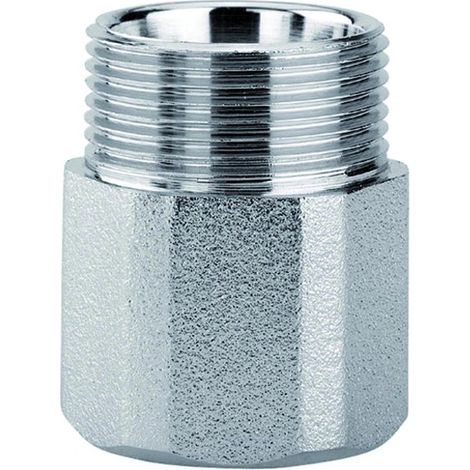 RACCORDO DIRITTO FEMMINA IN OTTONE CROMATO 1/2" M 24X19   ARTECLIMA S.R.L.
