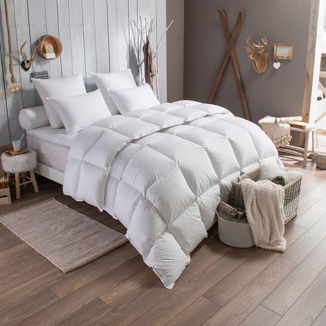 Couette duvet Tradition CHAUDE - 90% Duvet d'Oie - 200/200 - DODO (1/4)