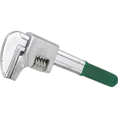 Clé à molette multifonctionnelle de type F, 28 cm (11 pouces), à mâchoires larges et réglables, pour l'entretien des machines et les réparations domestiques (verte). (1/5)