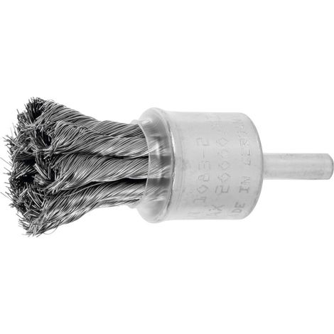 Lessmann Gezopfte Pinselbürste INOX-Draht, Bürsten-⌀xBorstenstärke: 22X0,25 mm (1/2)