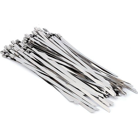 Edelstahlbeschichtete Auspuffschellen – 8 Zoll (4,62 mm) – 50er-Packung
