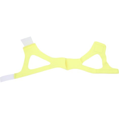 Sangle Anti-Ronflement Ajustable, Mentonnière Respirante pour un Soutien Maxillaire Confortable (Jaune) (1/5)