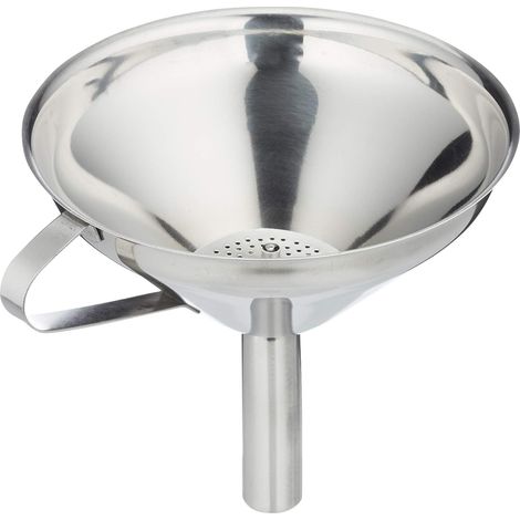 1 Entonnoir Acier Inoxydable, Large 127 Mm, Avec Poignée Et Tamis, Pour Cuisine (1/3)