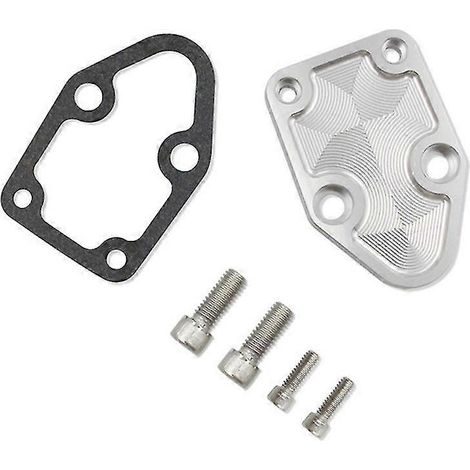 Plaque d'obturation de pompe à carburant en aluminium usiné pour petits blocs Chevy SBC 283 327 350 400 2071 (1/4)