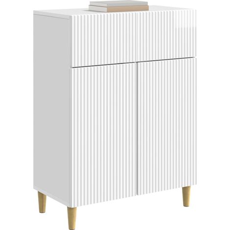 Maison Exclusive - Credenza Bianco Lucido 66 x 34,5 x 90 cm Legno ingegnerizzato