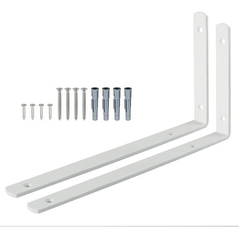 Equerre Murale Support 300 156mm Blanc (1/5)