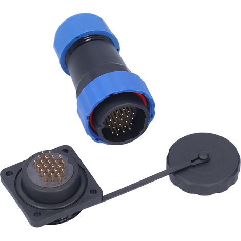 Connecteur électrique étanche SP2822 4 broches, prise avion carrée à bride, puissance AC 250V 5A pour câblage industriel (1/5)