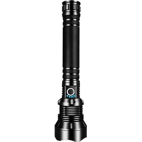 LED Flashlight, Rechargeable LED Flashlights, Waterproof and Bright Flashlight with Zoom, 5 Modes, Powerful for Camping and Hiking, Rechargeable (1/5)