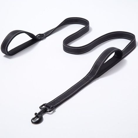 Laisse pour chien Pet Gear 1,5 m de long rembourrée à double poignée robuste pour le contrôle et la sécurité (1/3)