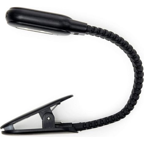 Lampe de lecture flexible Clip book Kikkerland Noir (1/4)