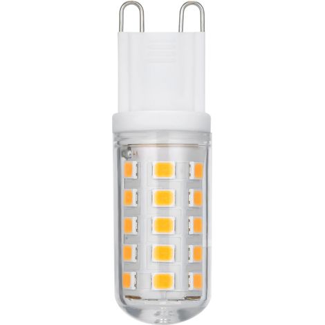 Bombilla LED G9 de 3W, 360 lúmenes, luz blanca cálida de 3000K, iluminación de 360 grados para lámpara de salón. (1/5)