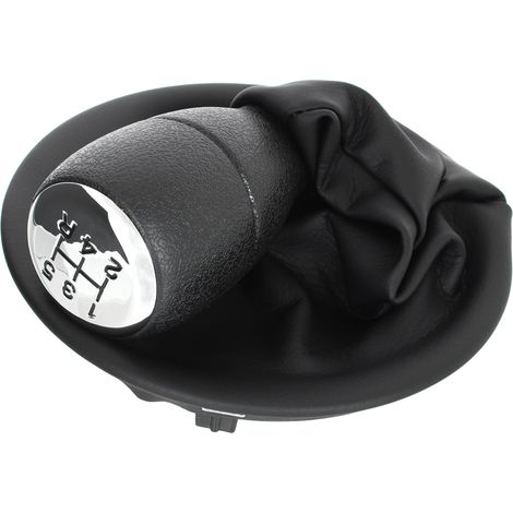 Pomello del cambio cromato per Peugeot Partner 2008 + guarnizione per cambio a 5 marce (1/5)
