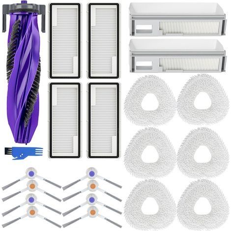 Accessoires pour Narwal Freo X Ultra Aspirateur, 1 Brosse Principale, 2 Sacs de Poussière, 4 Filtres, 6 Lingettes, 8 Brosses Latérales, Pièces Détachées Freo X Ultra 22 pièces (1/5)