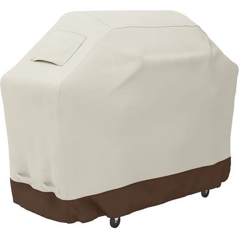 Housse de protection pour barbecue extérieur Taille 152 x 66 x 127cm, Beige / marron clair